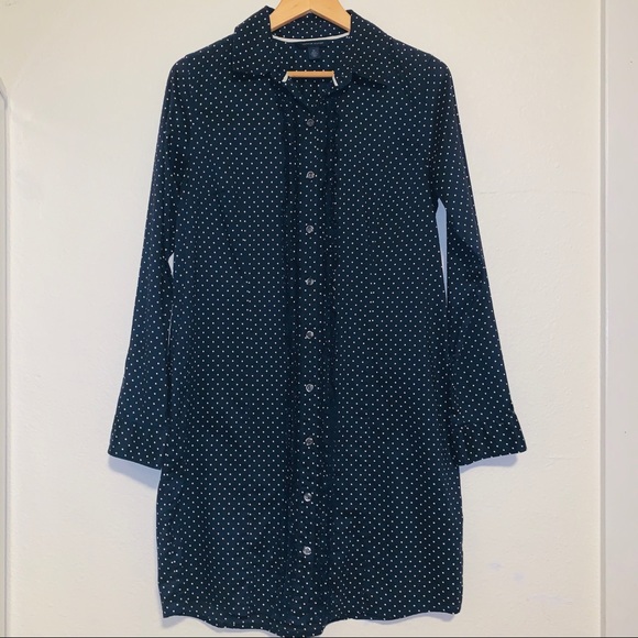 🦋Tommy Hilfiger Navy with White Polka Dots Dress - Picture 2 of 6
